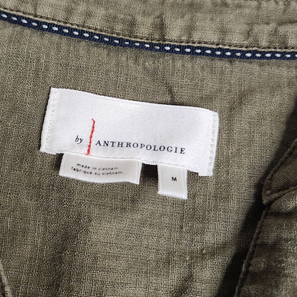 Anthropologie Womens Army Green Kimber Tunic Shift Dress Sz Medium - Picture 5 of 6